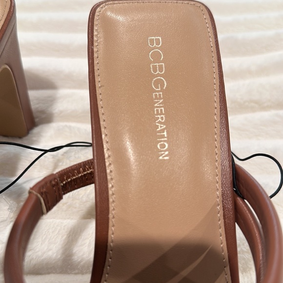 BCBGeneration 3” Strappy Heeled Sandals with Square Toes.  Size 10 - Picture 3 of 8